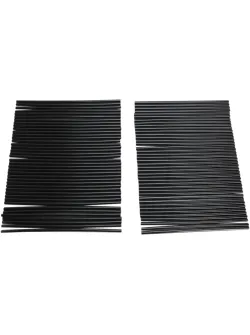 EMGO Spoke Covers Black 16-26092 - Enhance Your Motorbike's Appearance and Durability