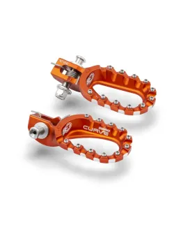 KTM / Husqvarna S3 Curve Low Orange Foot Pegs | High-Performance Footrests