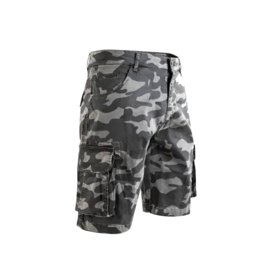 Acerbis Camou Bermuda Shorts - Grey/Dark Grey