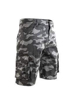 Acerbis Camou Bermuda Shorts - Grey/Dark Grey