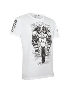 ACERBIS SHIELD T-Shirt - White, Blue, Graphite