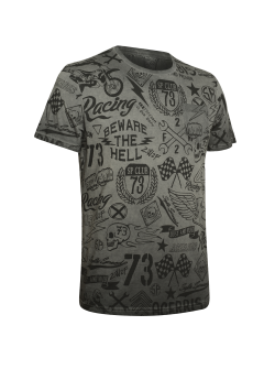 ACERBIS Street T-Shirt Graphite - Premium Motorcycle Apparel