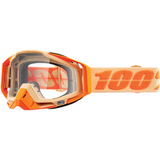 100% GOGGLE RC Sahara Clear 50100-334-02 - Premium Adult Motorbike Goggles