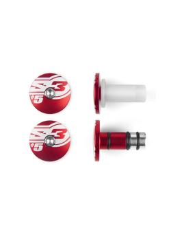 S3 Handlebar End '5' Trial/Enduro 12mm (Only Beta) - Black & Red