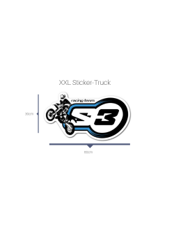 S3 Sticker Truck Size DA-XE - Enhance Your Motorbike with Custom Graphics