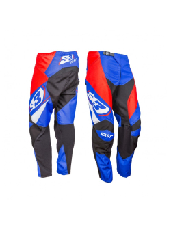 S3 Enduro Pants Patriot (Red-Blue) | Size: S | Cross Pants | Motorcycle Apparel