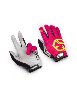 S3 Spider Motocross Gloves - FLUO YELLOW & PINK (KS, KM, KL) - Spider-K