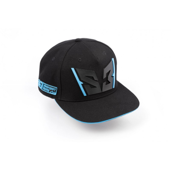 S3 Racing Caps 3 BLACK/BLUE Y-064-B