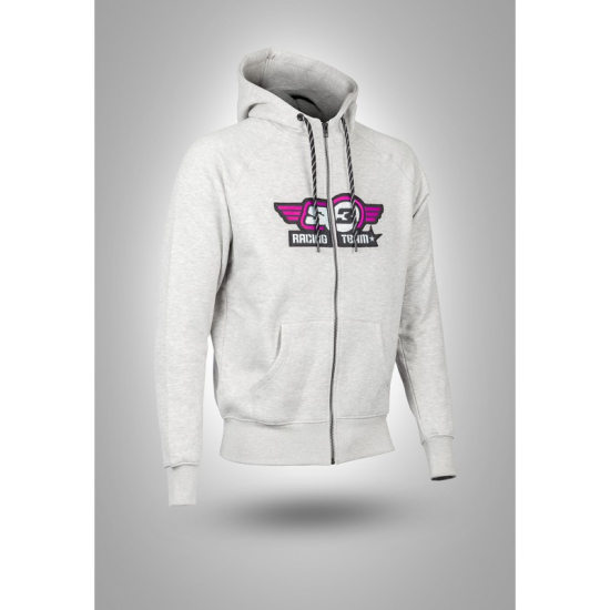 S3 Racing Wings GREY/PINK Hoody (S-XL) - Premium Motorcycle Apparel