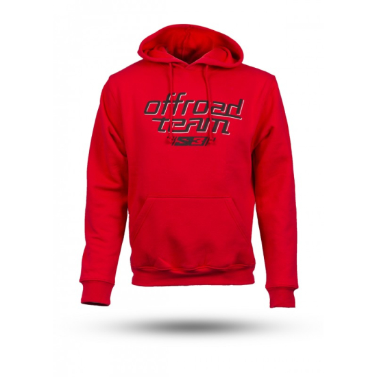 S3 'Off Road' Red Hoody (XL-2XL) Y-037 - Premium Motorbike Apparel