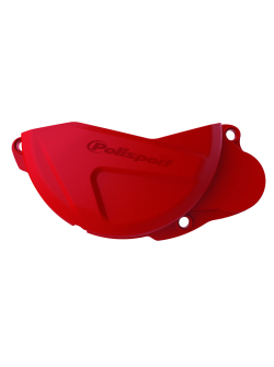 POLISPORT Clutch Cover Protector for Honda CRF250R 2010-17 (Black/Red) - 844110000