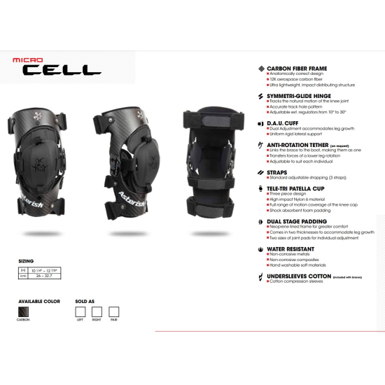 Asterisk (Slim Series) Micro Cell Knee Protection System - P #6