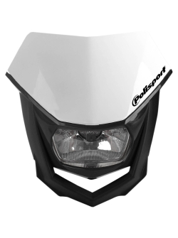 Polisport Halo Halogen Headlight Approved 12V/35/5W Black (8657400001) - Premium Lighting for Motorbikes