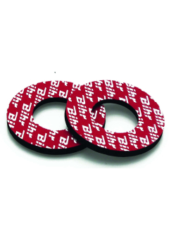 BIHR Grip Donuts Red 872324 L35-656R | Premium Motorcycle Grip Accessories