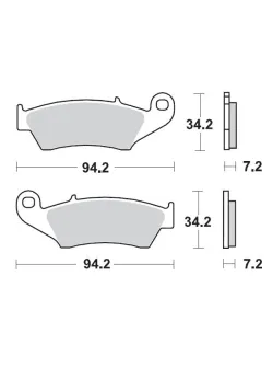 MOTO-MASTER BRAKE PAD OFFROAD SINTER PRO RACING 093411