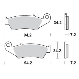 MOTO-MASTER BRAKE PAD OFFROAD SINTER PRO RACING 093411