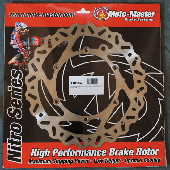 Premium MOTO-MASTER BRAKE ROTOR FIXED NITRO CONTOURED NATURAL 110374