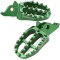 ZETA Aluminum FootPegs KX250F/450F (Black * Green) ZE93-122