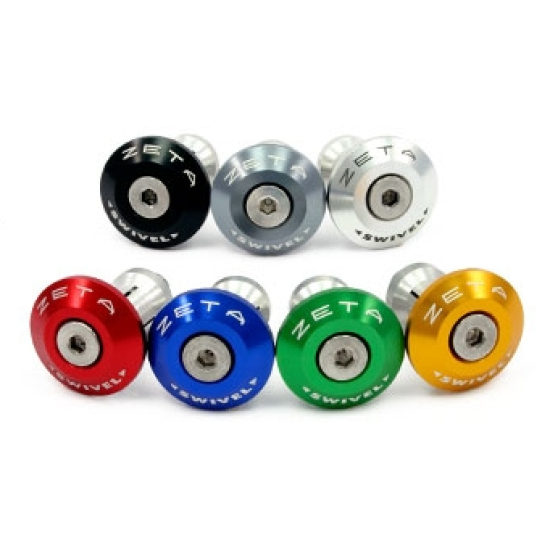 ZETA BarEnd Plug Swivel 29mm 2pcs (Black * Silver * Titanium * Gold * Red * Blue) ZE48-810