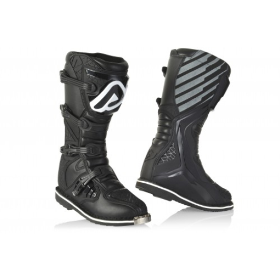 ACERBIS E-TEAM Cross & Enduro Boots - Black/Grey/White