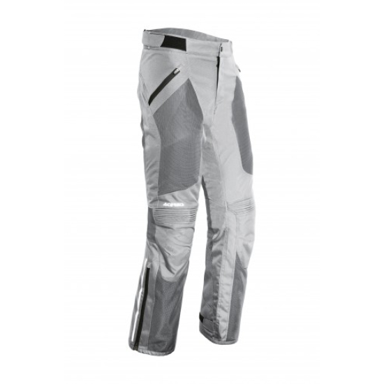 ACERBIS CE Ramsey Vented Motorbike Pants - Grigio Chiaro & Black