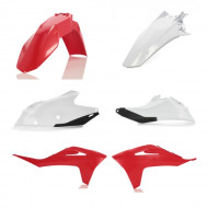 ACERBIS Plastic Kit - Black, Red, White for Motorbikes