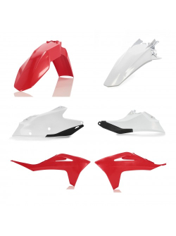 ACERBIS Plastic Kit - Black, Red, White for Motorbikes