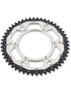 MOOSE RACING HARD-PARTS REAR SPROCKET / 50 TEETH / 520 PITCH / SILVER/NATURAL / ALUMINIUM/STEEL 1210-808-50-11X