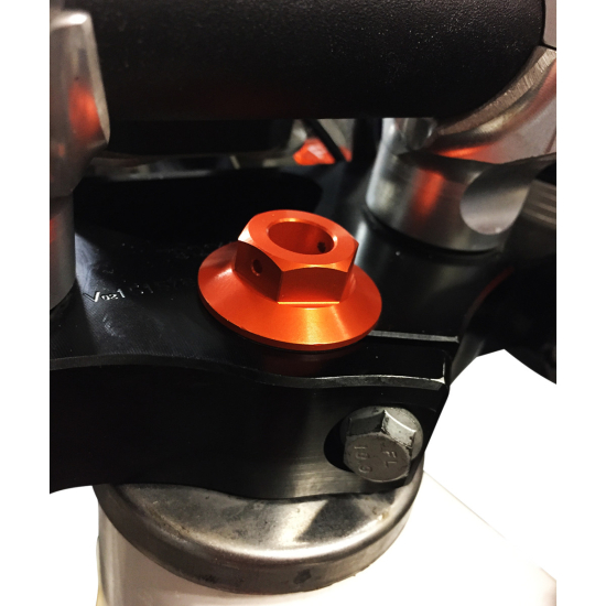 SCAR SCAR STEERING STEM NUT ORANGE 520150N #1