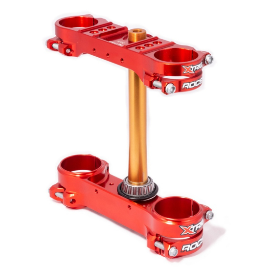 XTRIG Rocs Tech Triple Clamp Red 22.5mm Offset 1061061 40803001 62400007