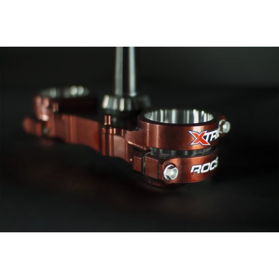 XTRIG Rocs Tech Triple Clamp Red 22.5mm Offset 1061061 40803 #1