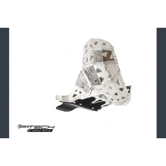 P-TECH Skid Plate with Exhaust Pipe Guard and Plastic Bottom for Beta RR 200 2019 PK015B