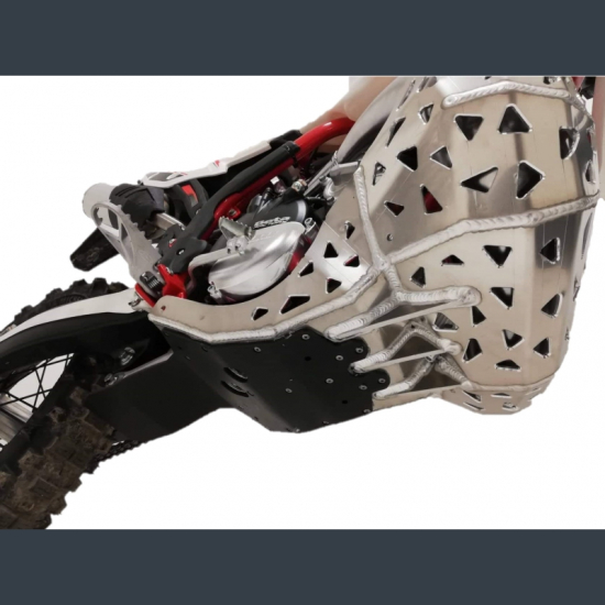 P-TECH Skid Plate with Exhaust Pipe Guard and Plastic Bottom #1