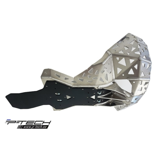 P-TECH Skid Plate with Exhaust Pipe Guard and Plastic Bottom for Rieju 250, 300 PK022G