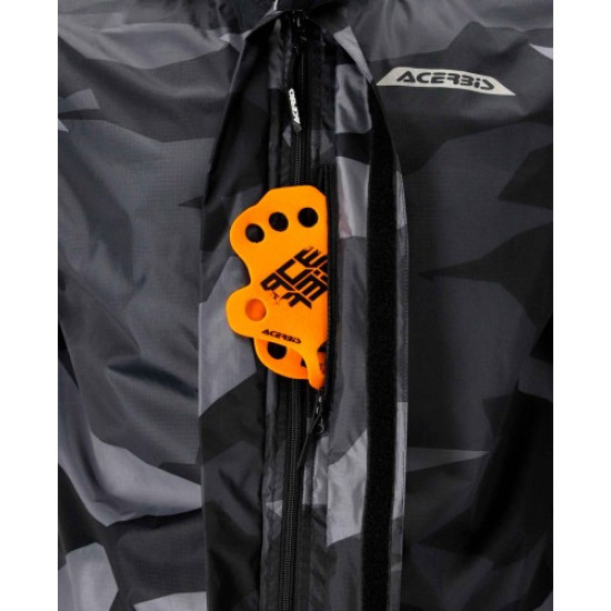 ACERBIS X-DRY Black & Camouflage Motorcycle Rain Jacket (S-X #10