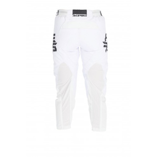 ACERBIS MX K-WINDY Kid Vented Pants (White/Dark Blue) - Size #2