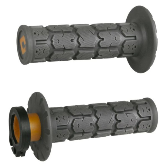 ODI MX V2 Rogue Grips Half Waffle Lock On - Graphite 1061583 H36RGH 402000351010