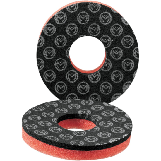 MOOSE RACING HARD-PARTS DUAL LAYER GRIP DONUT BLACK/RED DT-07-01