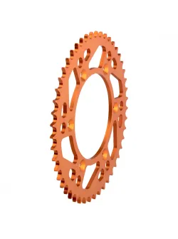 MOOSE RACING HARD-PARTS REAR SPROCKET 51 TEETH ALUMINIUM ORANGE 1211-897-51-14