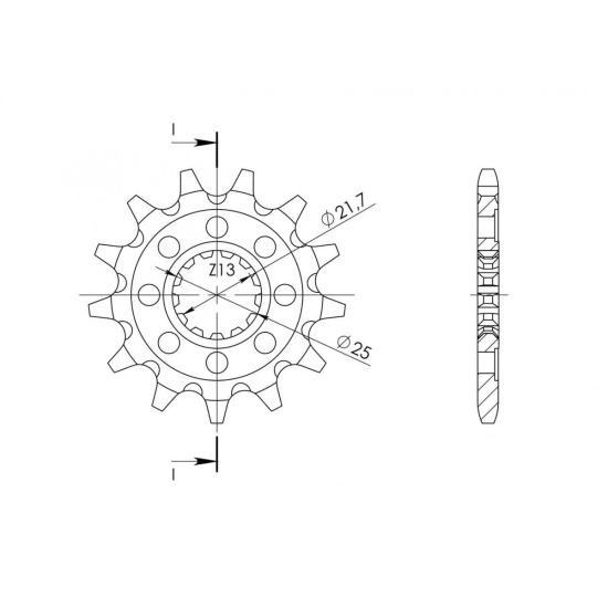 SUPERSPROX Counter Shaft Sprocket CST-1565:13.1 | Premium Mo #1