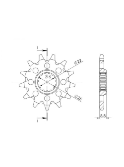 SUPERSPROX Racing Chain sprocket CST-1901:13.4