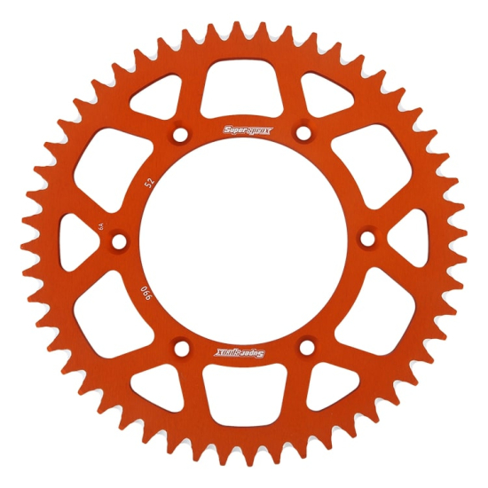 SUPERSPROX Aluminium Rear Sprocket RAL-990:52 | Premium Motorbike Parts