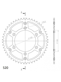 SuperSprox Stealth Rear Sprocket RST-210:40-51