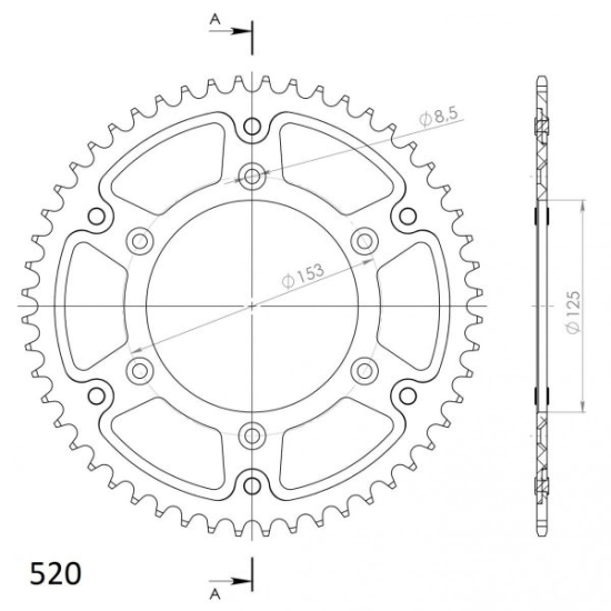 SuperSprox Stealth Rear Sprocket RST-210:40-51 #1