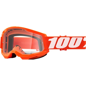 100% Strata 2 Goggles Orange 50027-00005 - Top Quality Adult Motorcycle Goggles
