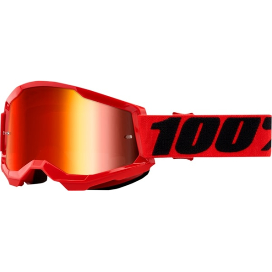 100% Strata 2 Goggles Red - Mirror 50028-00004