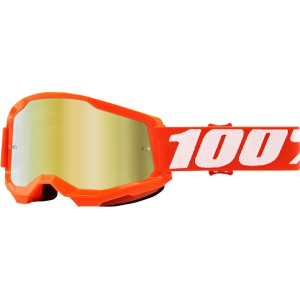 100% Strata 2 Goggles Orange - Mirror 50028-00005