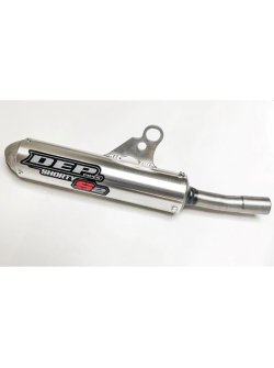 DEP Pipes KTM 2 STROKE KTM125/150 SX 19-20 / HVA125 TC 19-20 TRAX Shorty Silencer – FS** (SILVER) 5060630147778 DEPT2129