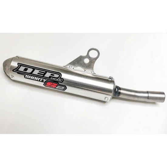 DEP Pipes KTM 2 STROKE KTM125/150 SX 19-20 / HVA125 TC 19-20 TRAX Shorty Silencer – FS** (SILVER) 5060630147778 DEPT2129