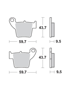 MOTO-MASTER Racing Brake Pads Offroad 094311